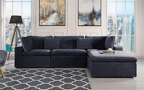 FCH 3 Seats Sectional Sofa Set L Shape Couch Chenille with Chaise Metal Legs. . Ebay couches